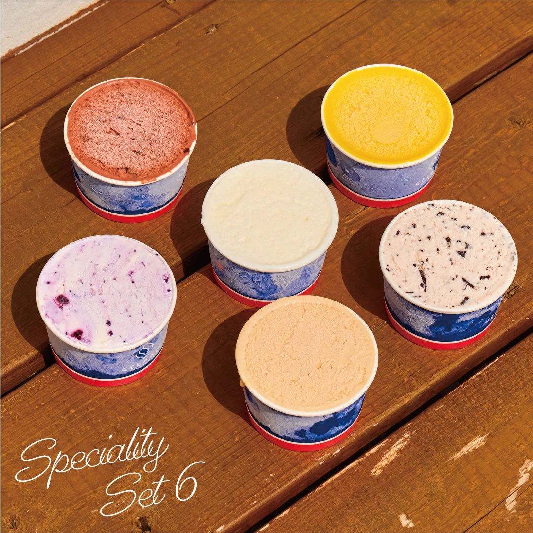 GELABOの定番6種類のジェラート。公式商品写真