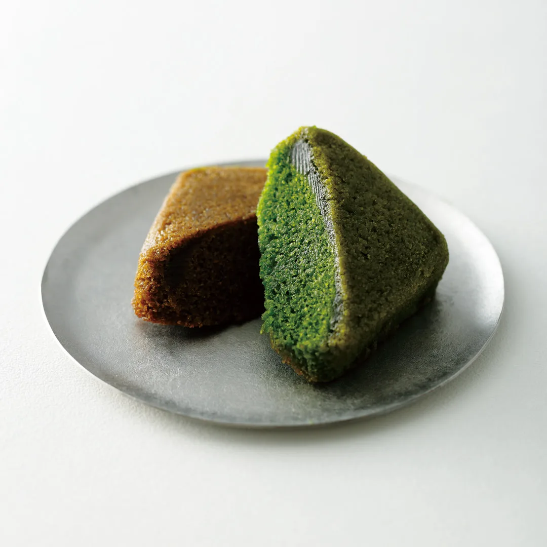 抹茶とほうじ茶のがとーぶぶの断面
